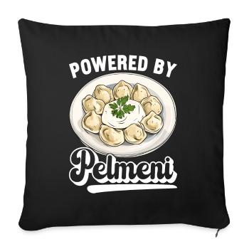 Pelmeni Russian Cuisine - Sofa pillowcase 17,3'' x 17,3'' (45 x 45 cm) - black - Front