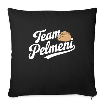 Pelmeni Cuisine russe - Housse de coussin décorative 45 x 45 cm - noir - Devant