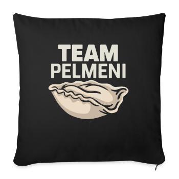 Pelmeni Russian Cuisine - Sofa pillowcase 17,3'' x 17,3'' (45 x 45 cm) - black - Front