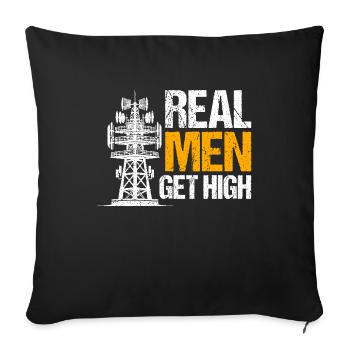 Industrial Climbers Tower Climbers Industrial Climbing - Sofa pillowcase 17,3'' x 17,3'' (45 x 45 cm) - black - Front