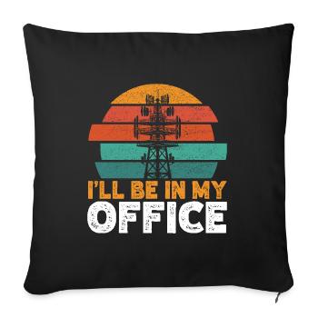 Industrial Climbers Tower Climbers Industrial Climbing - Sofa pillowcase 17,3'' x 17,3'' (45 x 45 cm) - black - Front