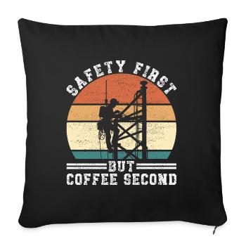 Industrial Climbers Tower Climbers Industrial Climbing - Sofa pillowcase 17,3'' x 17,3'' (45 x 45 cm) - black - Front