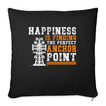 Industrial Climbers Tower Climbers Industrial Climbing - Sofa pillowcase 17,3'' x 17,3'' (45 x 45 cm) - black - Front