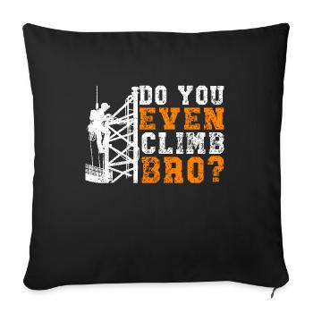 Industrial Climbers Tower Climbers Industrial Climbing - Sofa pillowcase 17,3'' x 17,3'' (45 x 45 cm) - black - Front