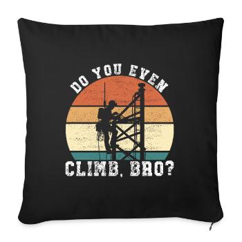 Industrial Climbers Tower Climbers Industrial Climbing - Sofa pillowcase 17,3'' x 17,3'' (45 x 45 cm) - black - Front