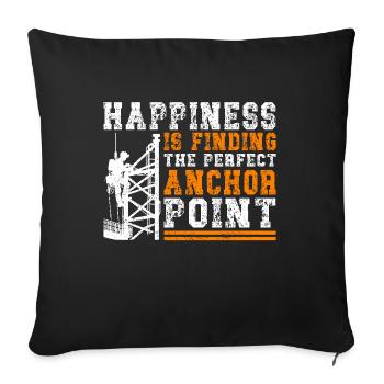 Industrial Climbers Tower Climbers Industrial Climbing - Sofa pillowcase 17,3'' x 17,3'' (45 x 45 cm) - black - Front