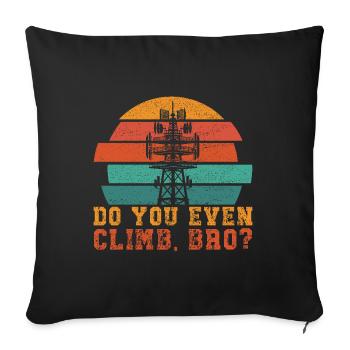 Industrial Climbers Tower Climbers Industrial Climbing - Sofa pillowcase 17,3'' x 17,3'' (45 x 45 cm) - black - Front