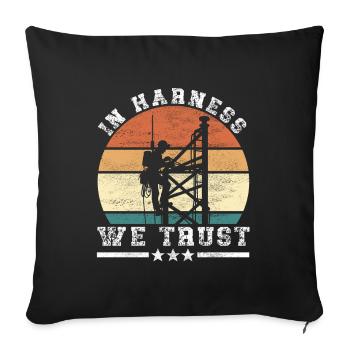 Industrial Climbers Tower Climbers Industrial Climbing - Sofa pillowcase 17,3'' x 17,3'' (45 x 45 cm) - black - Front