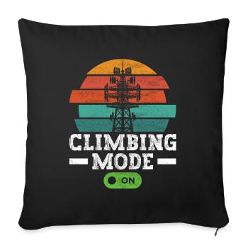 Industrial Climbers Tower Climbers Industrial Climbing - Sofa pillowcase 17,3'' x 17,3'' (45 x 45 cm) - black - Front