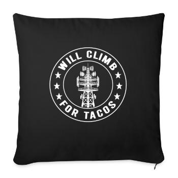 Industrial Climbers Tower Climbers Industrial Climbing - Sofa pillowcase 17,3'' x 17,3'' (45 x 45 cm) - black - Front