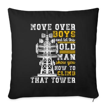 Industrial Climbers Tower Climbers Industrial Climbing - Sofa pillowcase 17,3'' x 17,3'' (45 x 45 cm) - black - Front