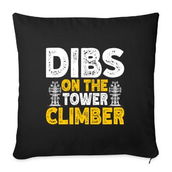 Industrial Climbers Tower Climbers Industrial Climbing - Sofa pillowcase 17,3'' x 17,3'' (45 x 45 cm) - black - Front