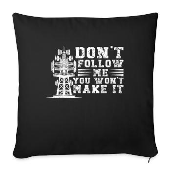 Industrial Climbers Tower Climbers Industrial Climbing - Sofa pillowcase 17,3'' x 17,3'' (45 x 45 cm) - black - Front