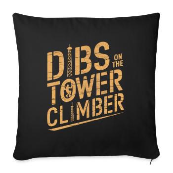 Industrial Climbers Tower Climbers Industrial Climbing - Sofa pillowcase 17,3'' x 17,3'' (45 x 45 cm) - black - Front