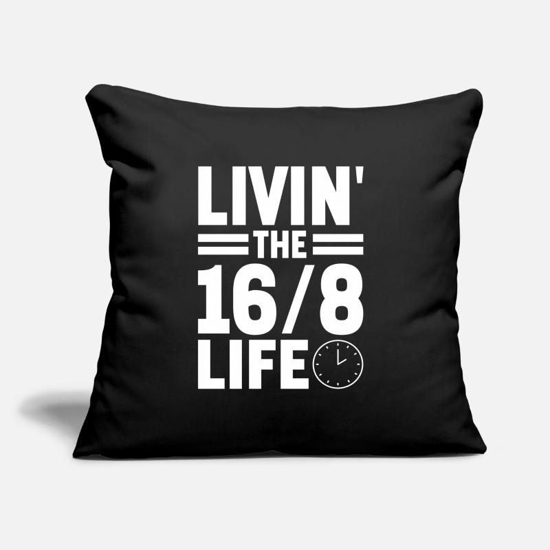 Intermittent fasting Intermittent fasting Sofa pillowcase 17,3'' x 17,3'' (45 x 45 cm)