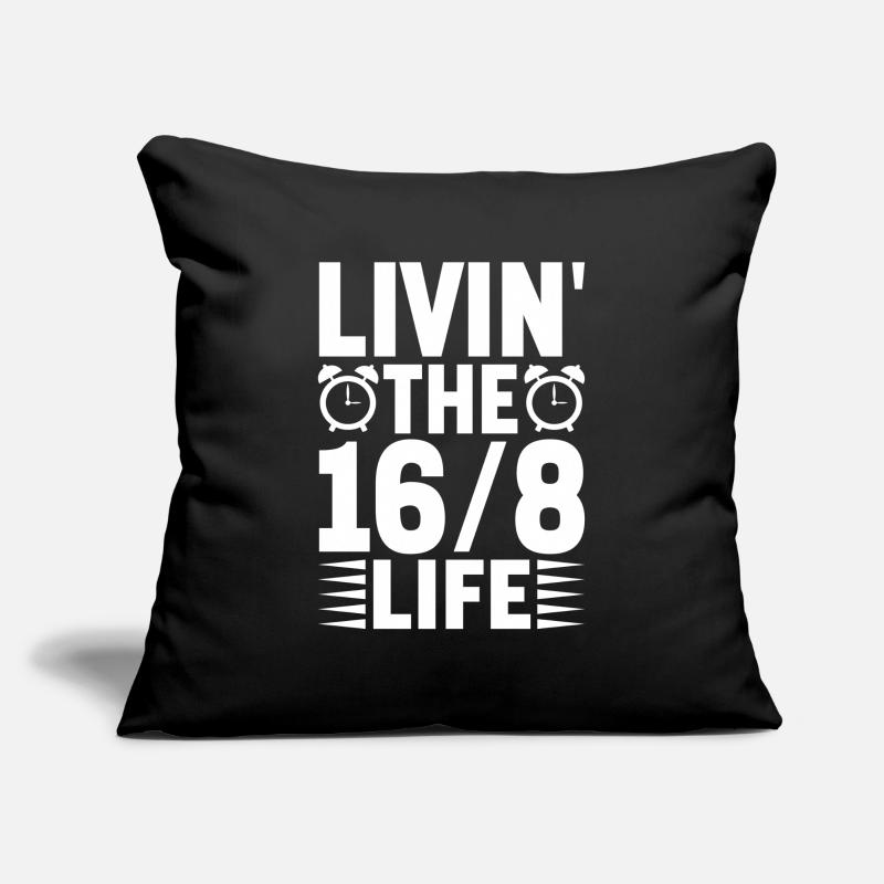 Intermittent fasting Intermittent fasting Sofa pillowcase 17,3'' x 17,3'' (45 x 45 cm)