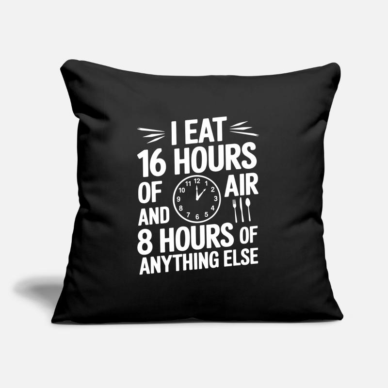Intermittent fasting Intermittent fasting Sofa pillowcase 17,3'' x 17,3'' (45 x 45 cm)