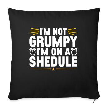Jeûne intermittent Jeûne intermittent - Housse de coussin décorative 45 x 45 cm - noir - Devant