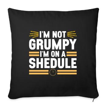 Jeûne intermittent Jeûne intermittent - Housse de coussin décorative 45 x 45 cm - noir - Devant