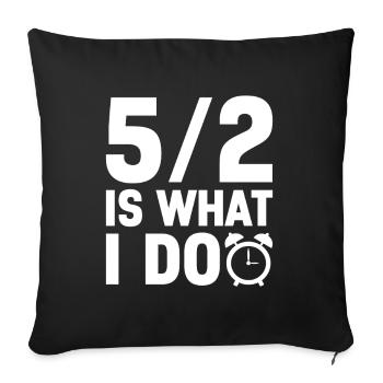 Jeûne intermittent Jeûne intermittent - Housse de coussin décorative 45 x 45 cm - noir - Devant