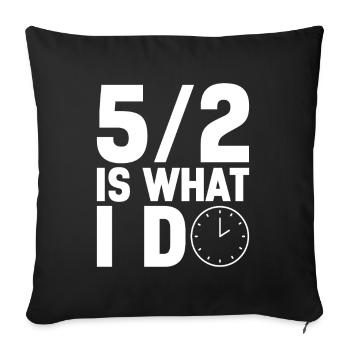 Jeûne intermittent Jeûne intermittent - Housse de coussin décorative 45 x 45 cm - noir - Devant