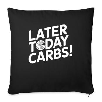 Jeûne intermittent Jeûne intermittent - Housse de coussin décorative 45 x 45 cm - noir - Devant