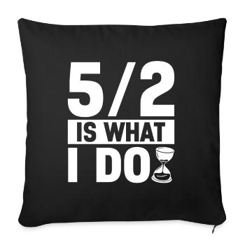 Jeûne intermittent Jeûne intermittent - Housse de coussin décorative 45 x 45 cm - noir - Devant