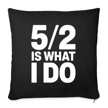 Jeûne intermittent Jeûne intermittent - Housse de coussin décorative 45 x 45 cm - noir - Devant