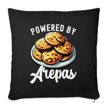Venezuelan Arepas - Sofa pillowcase 17,3'' x 17,3'' (45 x 45 cm) - black - Front