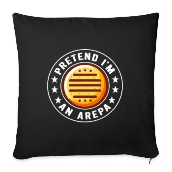 Venezolanische Arepas - Sofakissenbezug 45 x 45 cm - Schwarz - Vorne