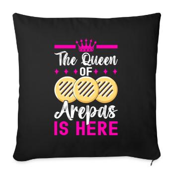 Venezuelan Arepas - Sofa pillowcase 17,3'' x 17,3'' (45 x 45 cm) - black - Front