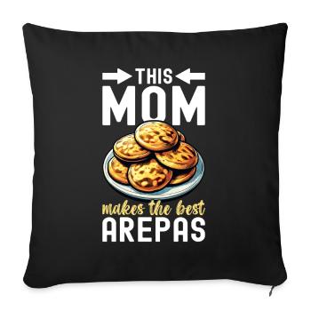 Venezuelan Arepas - Sofa pillowcase 17,3'' x 17,3'' (45 x 45 cm) - black - Front