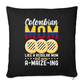 Venezuelan Arepas - Sofa pillowcase 17,3'' x 17,3'' (45 x 45 cm) - black - Front
