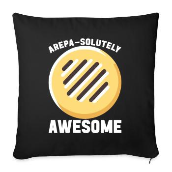 Venezuelan Arepas - Sofa pillowcase 17,3'' x 17,3'' (45 x 45 cm) - black - Front