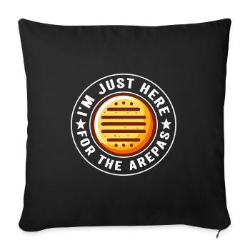 Venezuelan Arepas - Sofa pillowcase 17,3'' x 17,3'' (45 x 45 cm) - black - Front