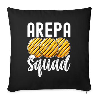 Venezuelan Arepas - Sofa pillowcase 17,3'' x 17,3'' (45 x 45 cm) - black - Front