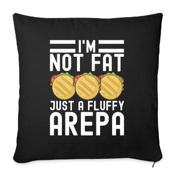 Arepas vénézuélienne - Housse de coussin décorative 45 x 45 cm - noir - Devant