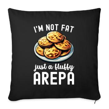 Venezuelan Arepas - Sofa pillowcase 17,3'' x 17,3'' (45 x 45 cm) - black - Front