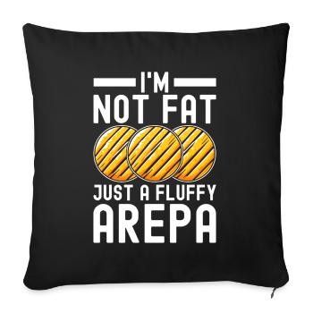 Venezuelan Arepas - Sofa pillowcase 17,3'' x 17,3'' (45 x 45 cm) - black - Front