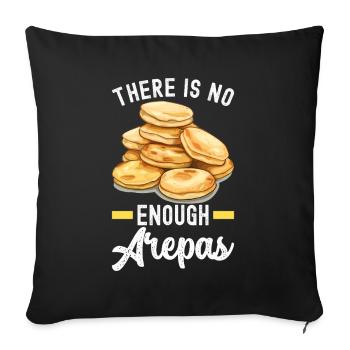 Venezuelan Arepas - Sofa pillowcase 17,3'' x 17,3'' (45 x 45 cm) - black - Front