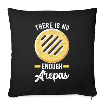 Venezuelan Arepas - Sofa pillowcase 17,3'' x 17,3'' (45 x 45 cm) - black - Front