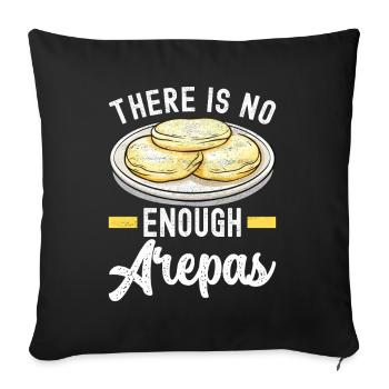 Venezolanische Arepas - Sofakissenbezug 45 x 45 cm - Schwarz - Vorne