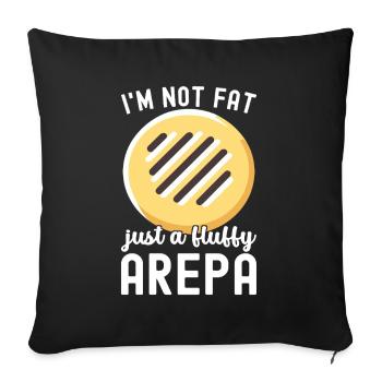 Venezuelan Arepas - Sofa pillowcase 17,3'' x 17,3'' (45 x 45 cm) - black - Front
