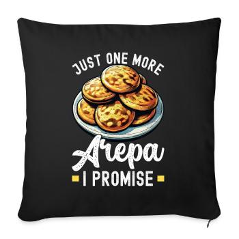 Venezuelan Arepas - Sofa pillowcase 17,3'' x 17,3'' (45 x 45 cm) - black - Front