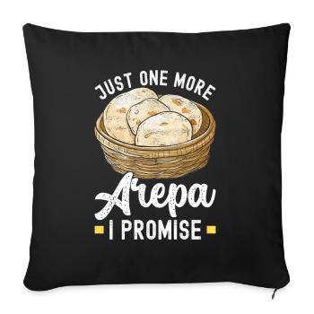 Venezolanische Arepas - Sofakissenbezug 45 x 45 cm - Schwarz - Vorne