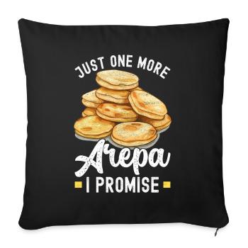 Venezuelan Arepas - Sofa pillowcase 17,3'' x 17,3'' (45 x 45 cm) - black - Front