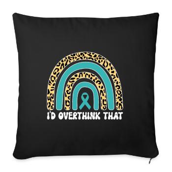 Anxiety disorder Anxiety disorder - Sofa pillowcase 17,3'' x 17,3'' (45 x 45 cm) - black - Front