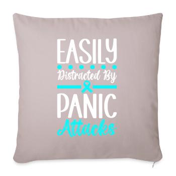 Trouble anxieux Trouble anxieux - Housse de coussin décorative 45 x 45 cm - taupe clair - Devant