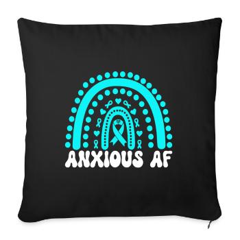 Trouble anxieux Trouble anxieux - Housse de coussin décorative 45 x 45 cm - noir - Devant
