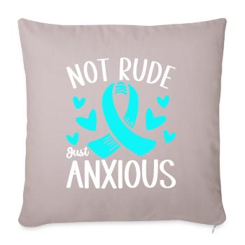 Trouble anxieux Trouble anxieux - Housse de coussin décorative 45 x 45 cm - taupe clair - Devant